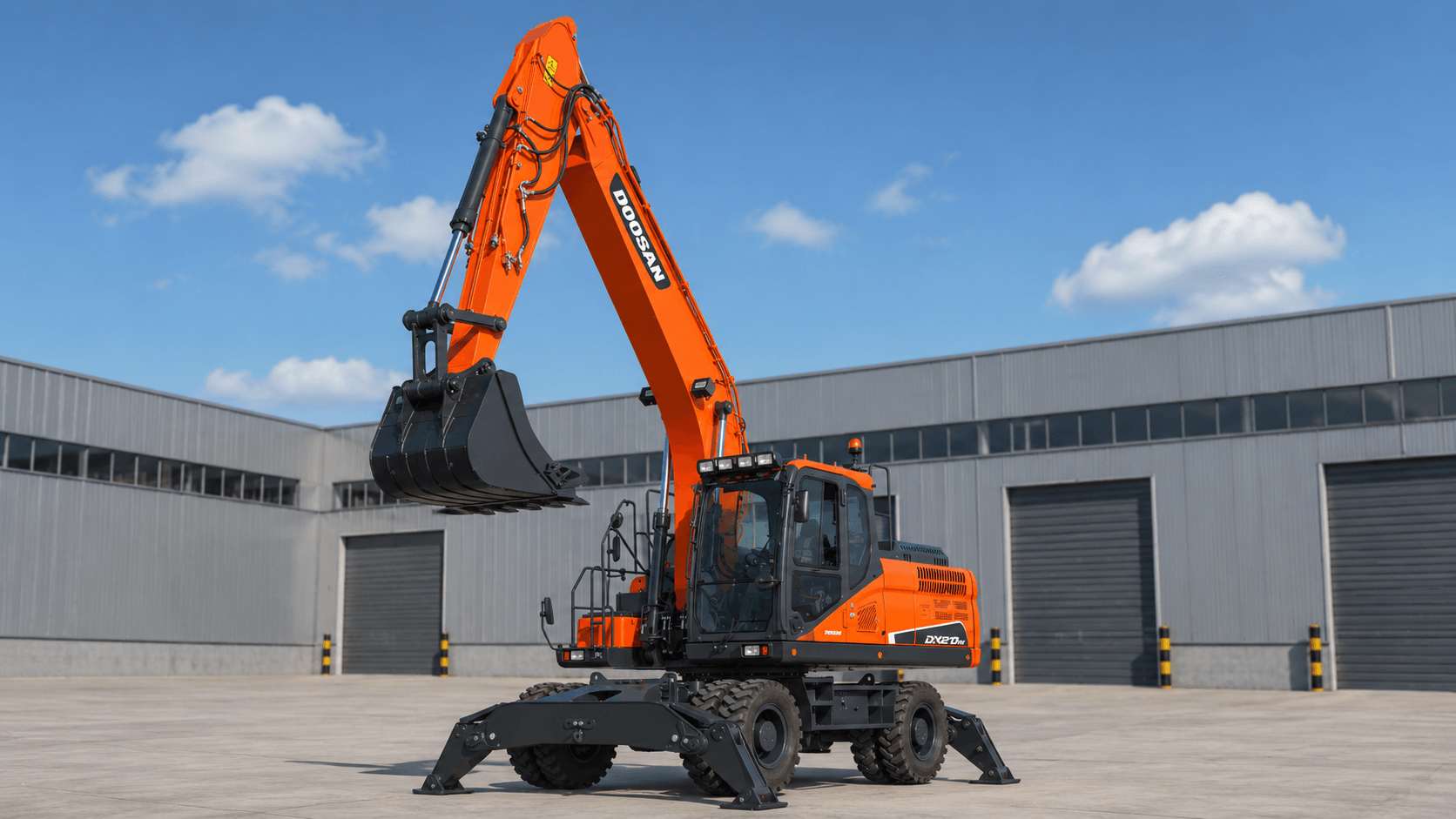 Колесный экскаватор DOOSAN DX210W